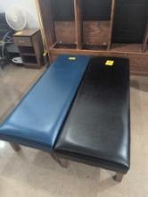 Pair of padded medical benches, room 2106