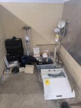 Fan, crutches, electronics and luggage , room 2106