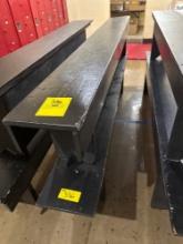 Two Black 8ft Benches - Rm 1205