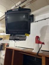 RCA television with Sylvania VCR / DVD player and Galls megaphone - 1203