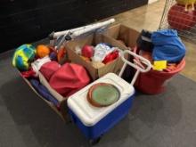 Totes, Place Pads, Balls, Cooler room 1203