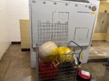 Ball Bin, Bouncing Balls, Basketball Court Whiteboard Room 1203