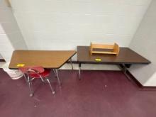 Hexagon table,table with chair, room 1202