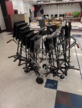 18 music stands with Storage cart, room 1202