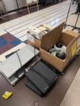 Assorted DVD players, phones, room 1202