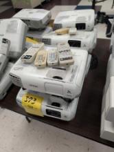 6 Epson 3LCD projectors with remotes, room 1201
