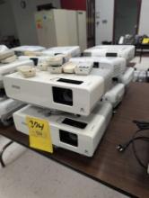 6 Epson 3LCD projectors with remotes, room 1201