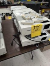 6 Epson 3LCD projectors with remotes, room 1201