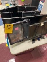 9 various brands of computer monitors - 1201