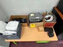electronics lot - Light Speed amplifiers - Cisco Ethernet units - room 1201