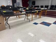 2 wood tables - 1 folding 6ft table - room 1201