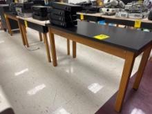 3 approx 5ft wood tables - room 1201