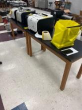 Pair of 52 inch long wood tables - 1202
