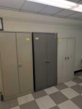 3 Metal 2 door cabinets, room 1309