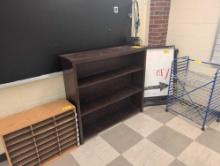 Easel, bookcase, file organizer, drying rack, room 1309