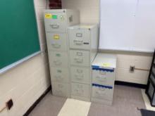(3) Filing Cabinets - Room 1307