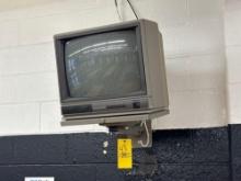 2 Magnavox TVs and clock - Cafeteria