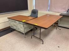 6ft Folding Table, Teachers Desk and Chair - Room 2306