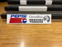 Carrollton Warriors-Pepsi and metal sign - Bell Harron