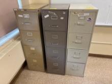 (3) Metal Filing Cabinet - Room 2308