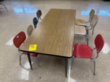 Youth Table and (7) Chairs - room 2305