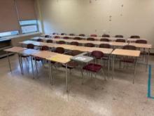 (28) Student Desks with Chairs - Room 2309