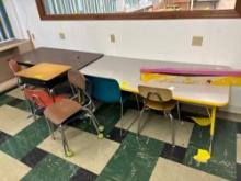 (2) Tables, Desk, (6) Chairs - Room 2107