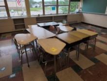 Group of assorted student deals and activity table, room 2104