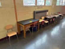 (14) Chairs, (2) Tables, (4) Student Desks - Hallway Between 2104 and 2103