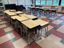 (25) Student Desks with Chairs- Room 2102