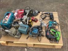 pallet of power tools