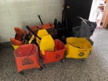 large lot of mop buckets - maintenance