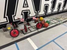 Big Wheels, Basketballs, Hola Hoops