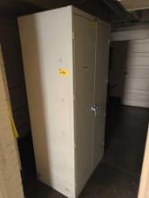 Metal 2 door cabinet, bathroom hall