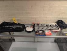 Xylophone with case, music and music holder, hallway