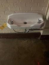 Porcelain 2 person drinking fountain - 1st floor old school