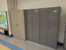 (3) Metal 2 door files, room 2406