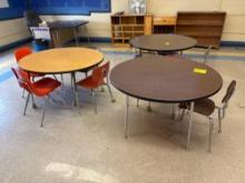 (3) Round Tables with (10) Chairs