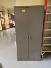 (2) Two Door Metal Cabinets