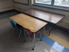 6ft folding table, activity table and 2 chairs, room 3401