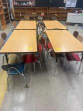 4 tables with chairs - 3411