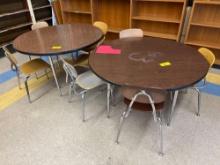 (2) Round Tables with (8) Chairs - Room 3411