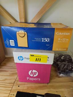 Paper, envelopes