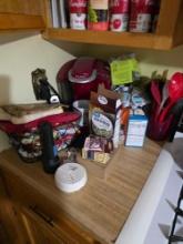 Contents of Kitchen Cabinets Dishes, Keurig, PlasticWare,