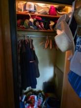 Contents of Entryway Closet, Trucker Hats, Coats