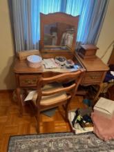 Crafts Desk and Contents