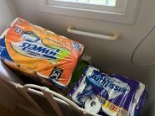 Loads of Paper Towels and Toilet Paper