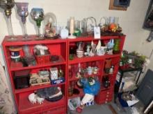 Shelves, Painted Glass, Figurines, Decor