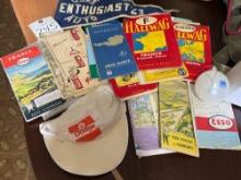 Vintage Road Maps, Olde Auo Enthusiast 63, Dodge Hat