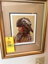Paul Calle 1984 - Pencil signed - The Trapper